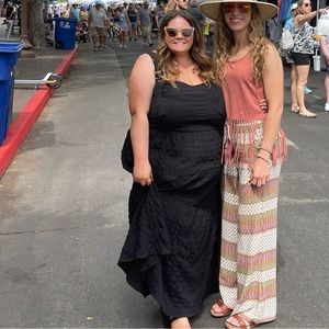 Black Buckle Maxi Dress